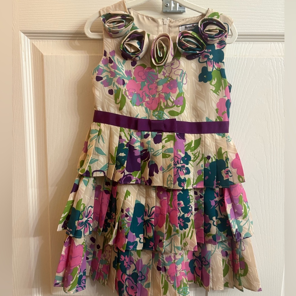 Hartstrings Multicolor Floral Tiered Dress